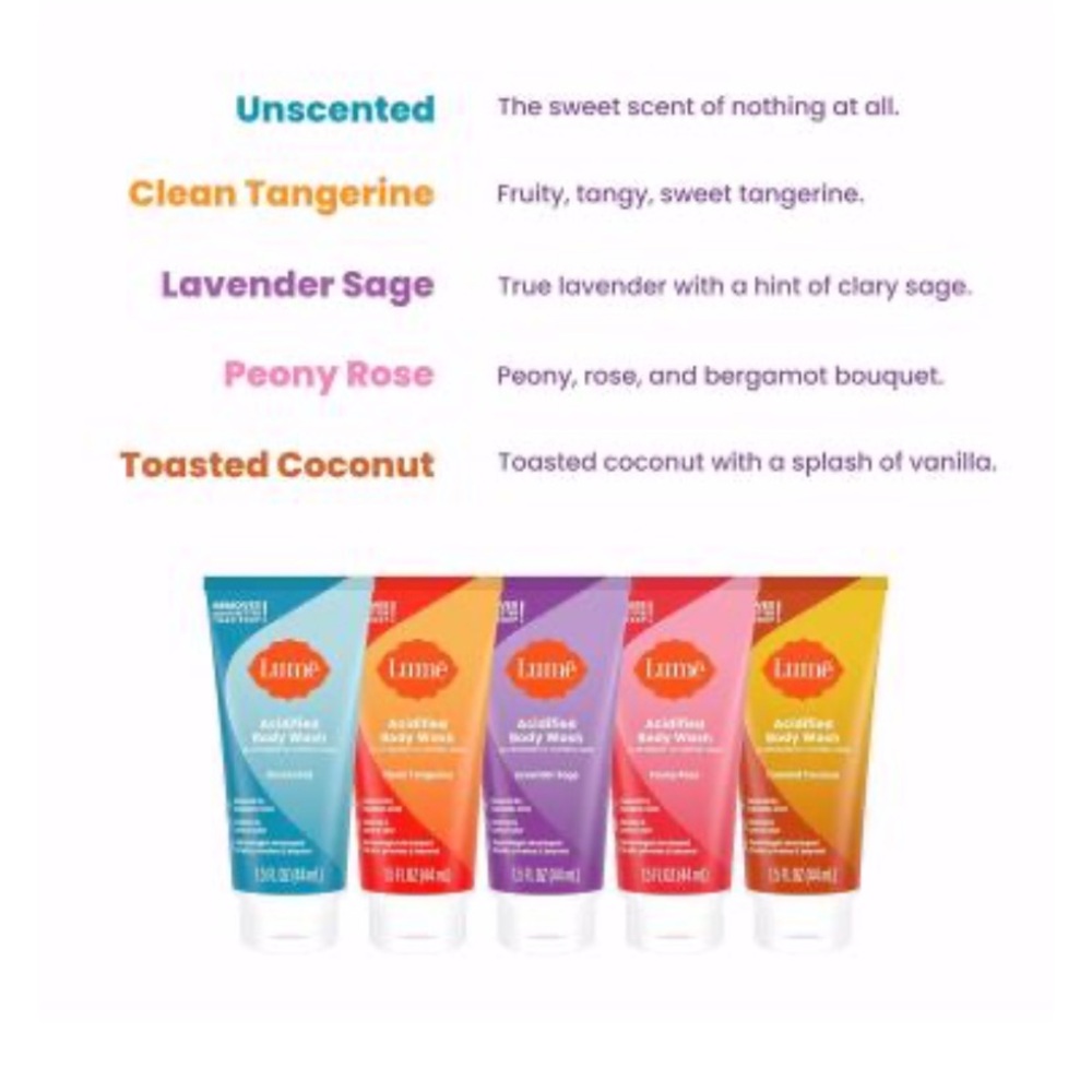 Acidified Body Wash Variety Pack